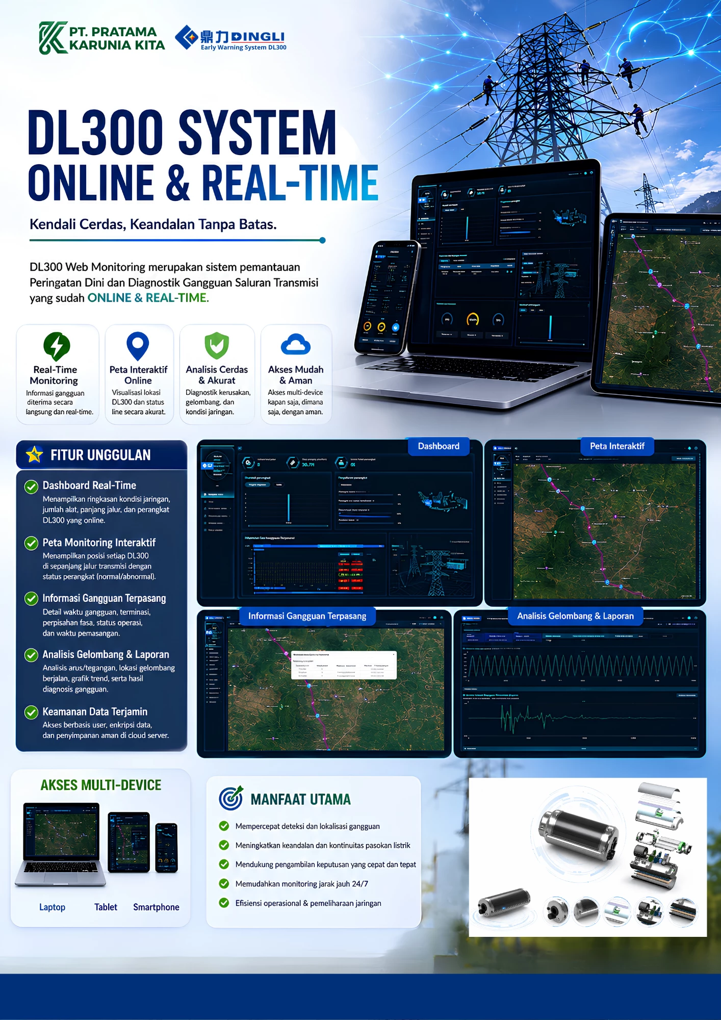 DL300 Online Monitoring Dashboard